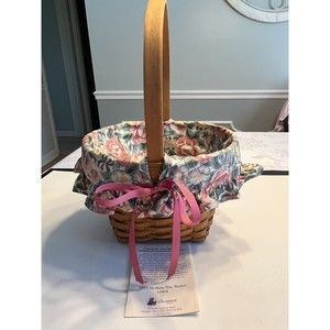 Vintage Longaberger 1993 Mothers Day Basket Floral Liner